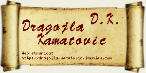 Dragojla Kamatović vizit kartica